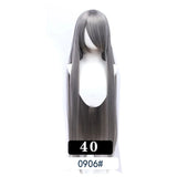 Extra Long Wavy or Straight Wigs with Full Bangs Heat Resistant