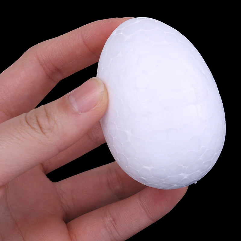 10Pcs 3/4/5/6/7cm DIY Styrofoam Easter Egg Foam Crafts DIY