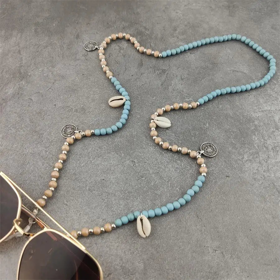 Stone Bead Sunglasses Chain Eyeglass Chains Necklace Reading Glasses Holder