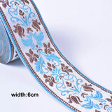 1M Boho Embroidered Jacquard Ribbons Trim DIY Craft