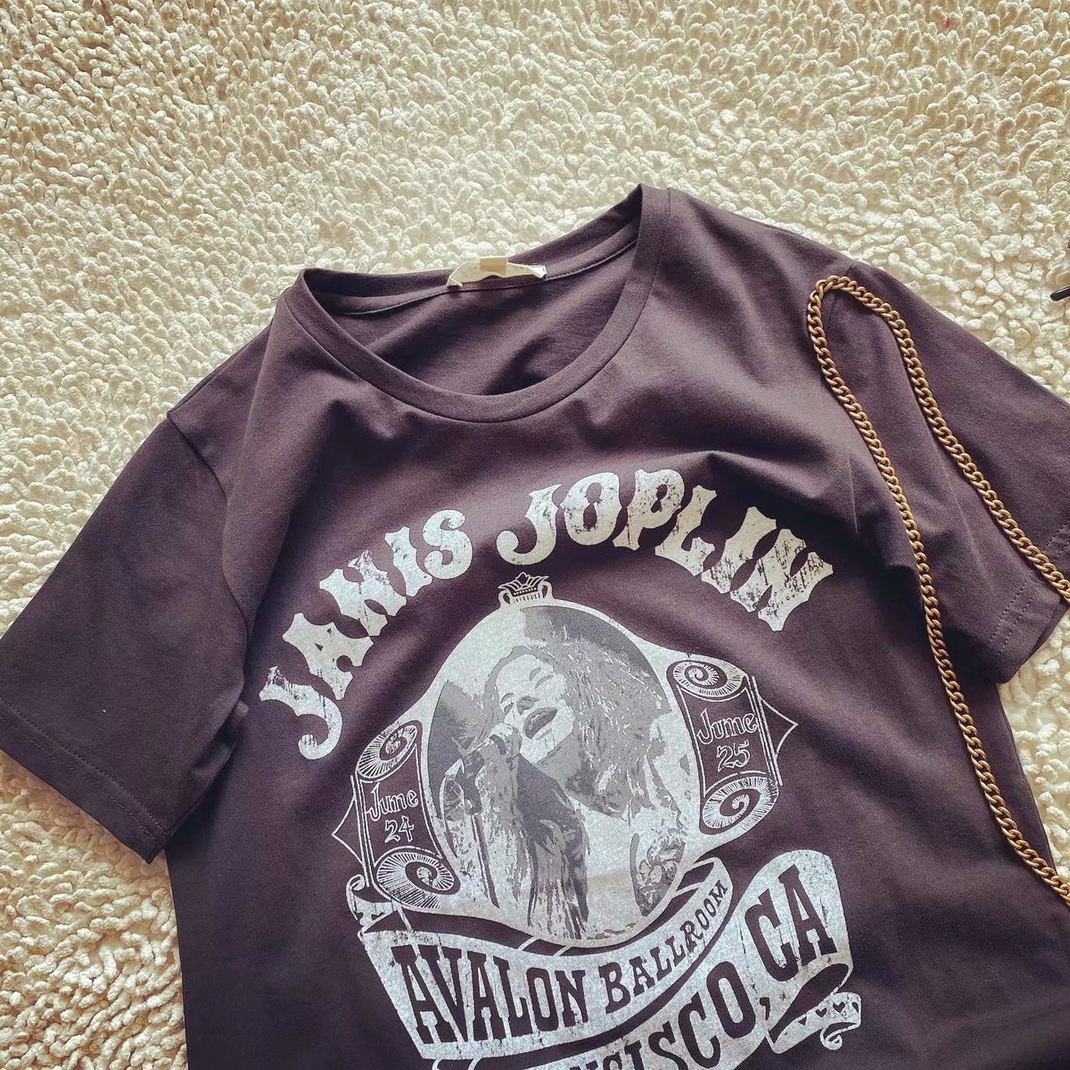 Janis Joplin Rock Chic Music T-shirt