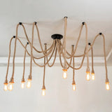 Pirate's Ship Hemp Rope Ceiling Pendant Light Chandeliers Spider Chandelier
