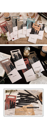 Poetry and Prose Word Sentence Stickers Art Journal Scrapbooking Stickers