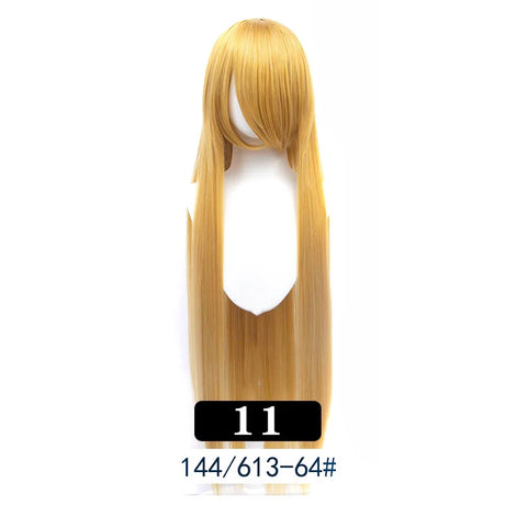 Extra Long Wavy or Straight Wigs with Full Bangs Heat Resistant