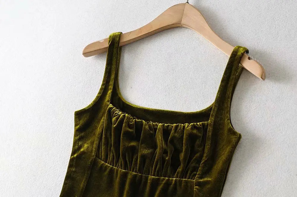 Velvet Tank Tops Y2k Medieval Casual