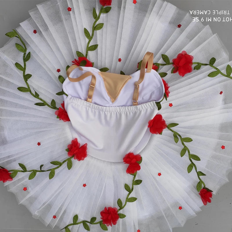 Rose Vines Ballet Tutu Dresses Ballerina Dress Dance Costume