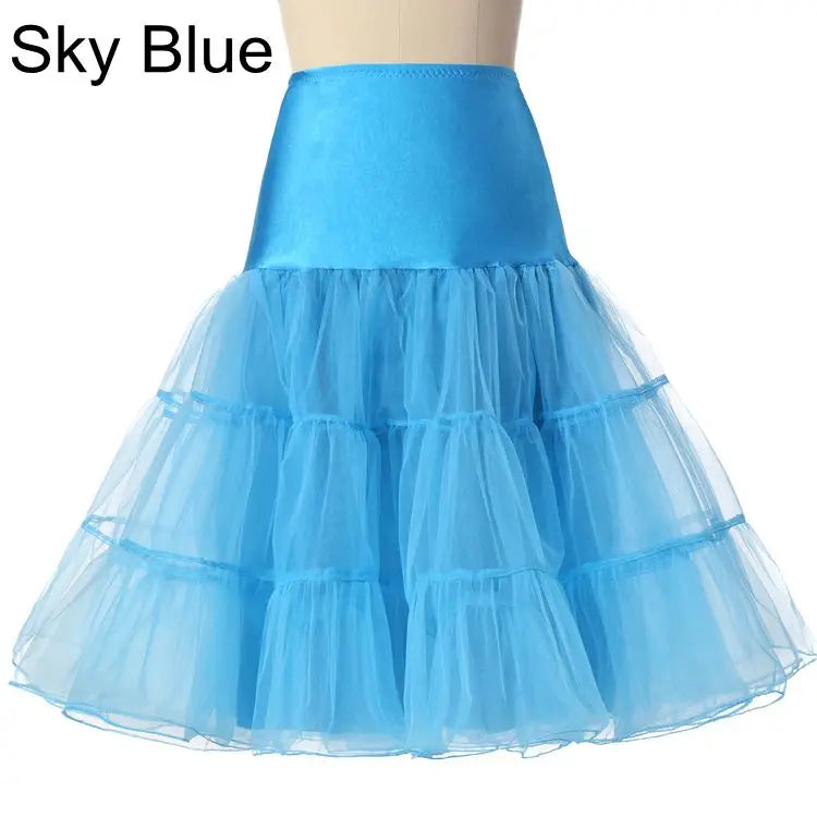 Colourfun Pettiskirts Cosplay Rockabilly Crinoline Underskirt