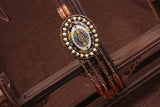 Handmade Beaded Leather Boho Necklaces