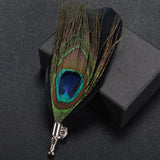 Feather Lapel Pin Brooch Hat Pin Handmade Suit Accessory Gift Idea