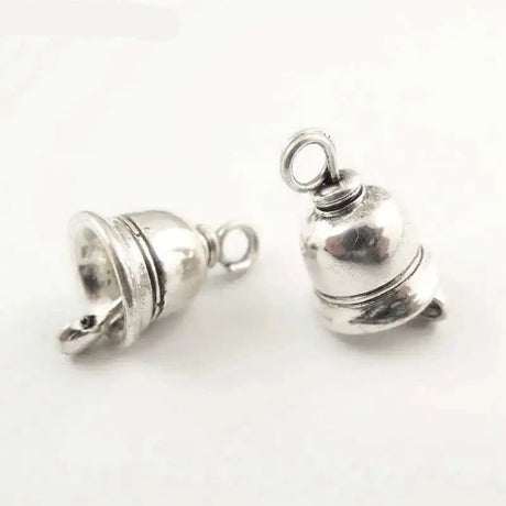 25 Small Bell Shape Charms Antique Silver Colour DIY Jewellery Making Charms