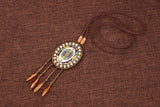 Handmade Beaded Leather Boho Necklaces