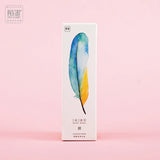 30 pcs/box Paper Feather Bookmarks