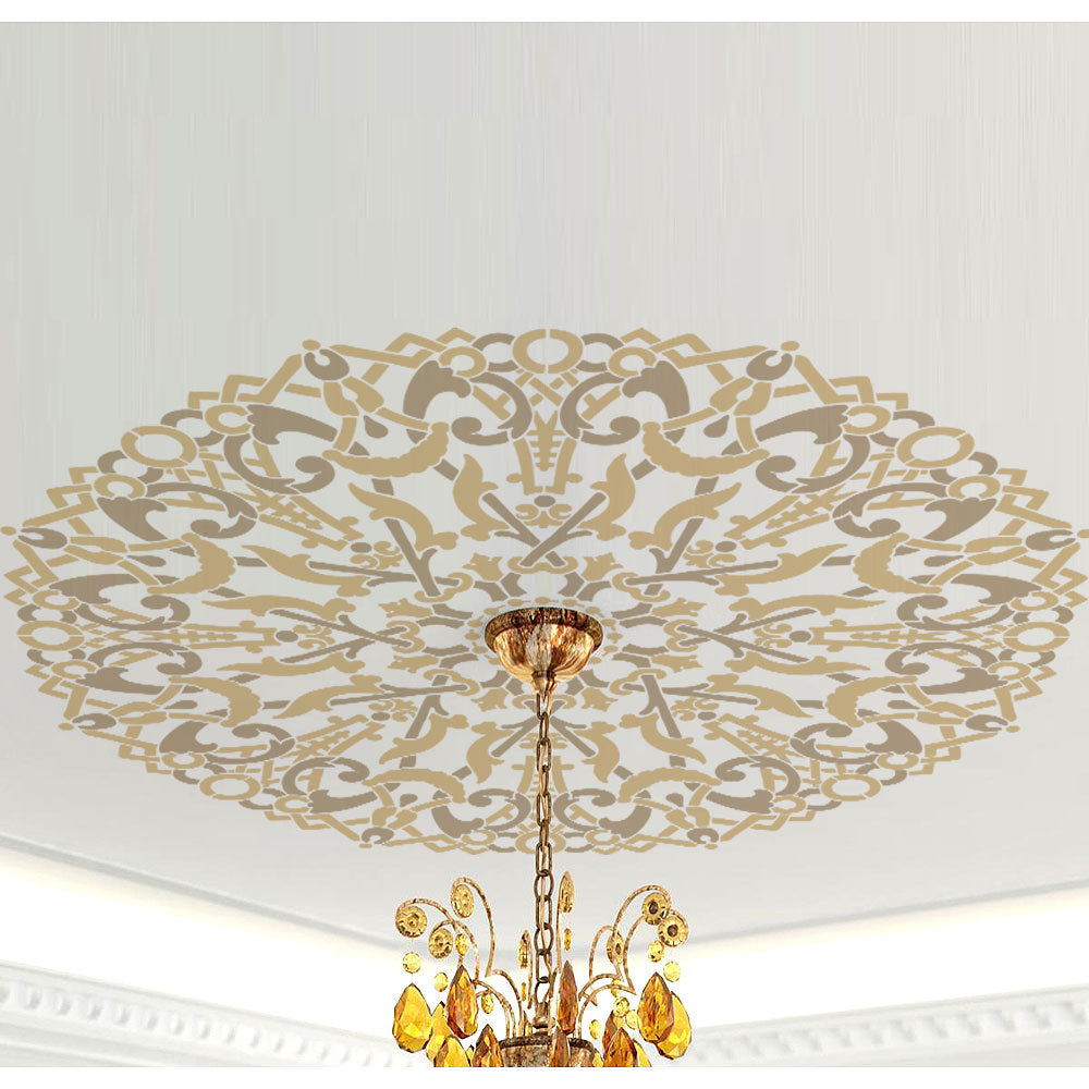 Ceiling Rose Mandala Decal Sticker