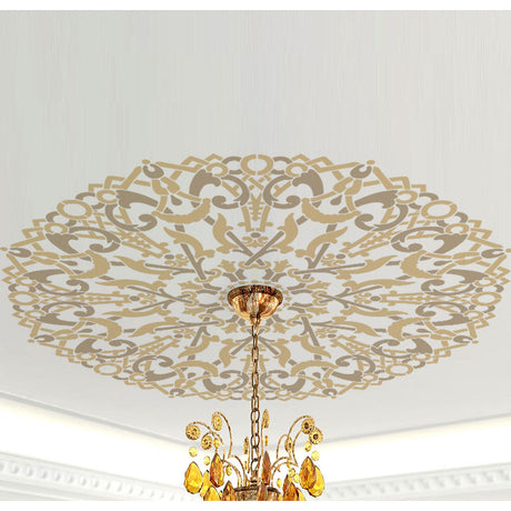 Ceiling Rose Mandala Decal Sticker