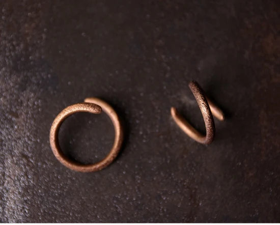 Curving Solid Copper Ring