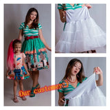 Colourfun Pettiskirts Cosplay Rockabilly Crinoline Underskirt