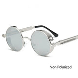 Leon's Round Polarised Sunglasses Steampunk UV400