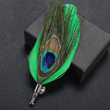 Feather Lapel Pin Brooch Hat Pin Handmade Suit Accessory Gift Idea