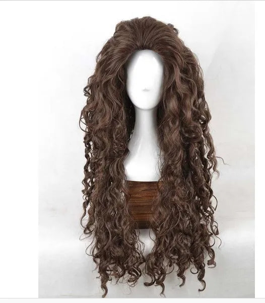 Bellatrix L'estrange Long Brown Wavy Synthetic Wigs Heat Resistant Cosplay Costume Wig