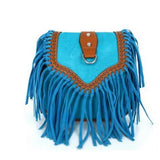 Boho Spirit Tassel Cross Body Purse Gypsy Fringe Shoulder Bag
