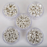 50-300Pcs/lot Loose Silver Beads Iron Jingle Bells Christmas Decoration Gift DIY Crafts