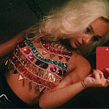 Gem Patchwork Festival Halter Tops Party Crop Top