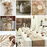 2M Natural Jute Burlap Hessian Ribbon Rolls Rustic Wedding Decoration Christmas Gift Wrapping