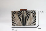 Pearlescent Acrylic Evening Clutch Bag