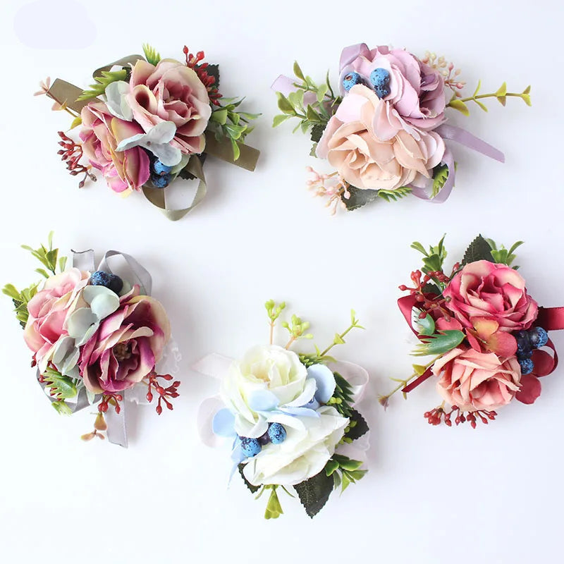 Wrist or Ankle Corsages & Matching Boutonnieres