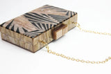 Pearlescent Acrylic Evening Clutch Bag
