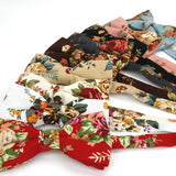 Country Style Floral Linen Bow Ties