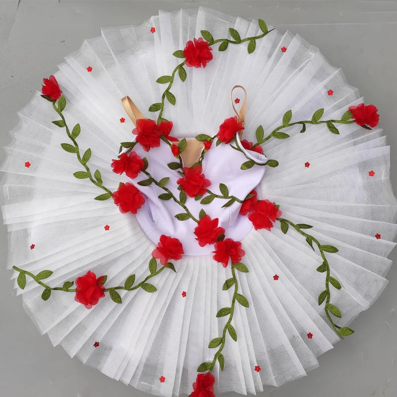Rose Vines Ballet Tutu Dresses Ballerina Dress Dance Costume
