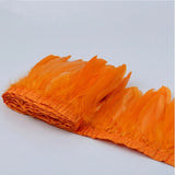 2 Meters Dyed Goose Feather Trims Fringes Ribbons DIY Craft