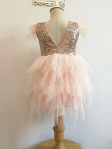 Christmas Angel Sequins Tutu Dress Girls