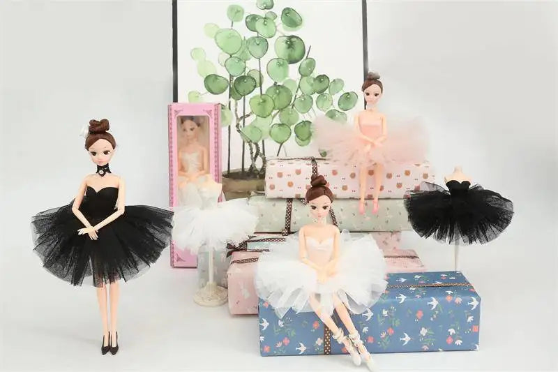 32cm Ballet Doll Large Original Handmade 1/6 Doll Full Set 11 Jointed Doll Girls