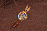 Handmade Beaded Leather Boho Necklaces