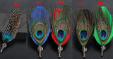 Feather Lapel Pin Brooch Hat Pin Handmade Suit Accessory Gift Idea