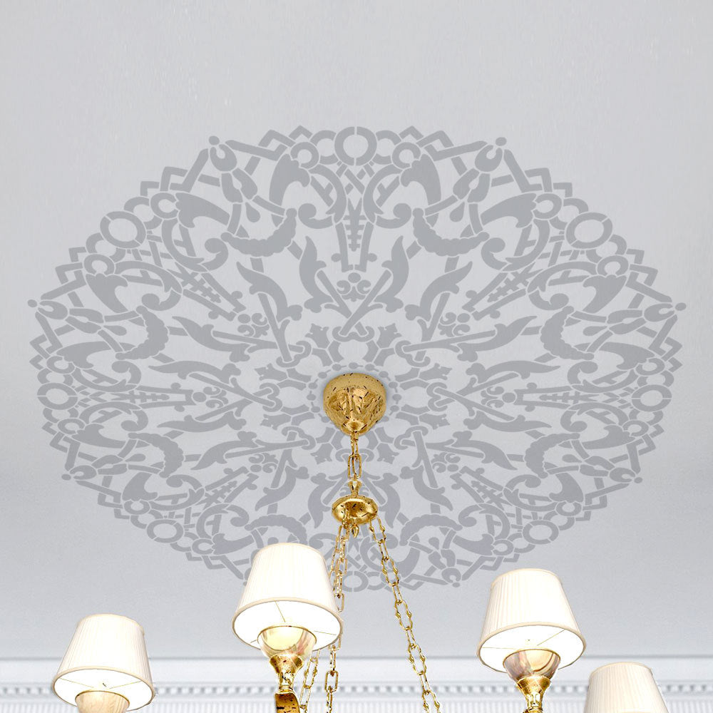 Ceiling Rose Mandala Decal Sticker