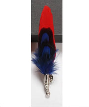 Feather Lapel Pin Brooch Hat Pin Handmade Suit Accessory Gift Idea