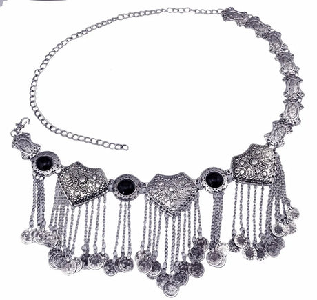 Gypsy Silver Shimmy Belts Belly Dance Hip Jewellery