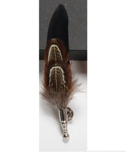 Feather Lapel Pin Brooch Hat Pin Handmade Suit Accessory Gift Idea