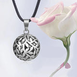 Forest Leaves Harmony Sound Chime Mexican Bola Pendant Necklace