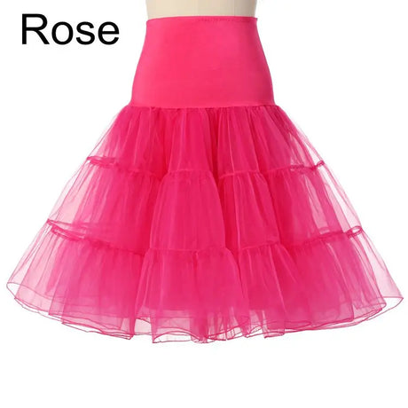 Colourfun Pettiskirts Cosplay Rockabilly Crinoline Underskirt