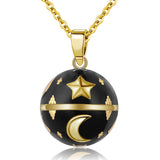 The Moon and The Stars Harmony Chime Ball Mexican Bola Necklace