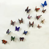 Set of 18 3D PVC Butterfly Wall Stickers Kids Rooms Home Decals