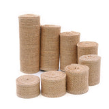2M Natural Jute Burlap Hessian Ribbon Rolls Rustic Wedding Decoration Christmas Gift Wrapping