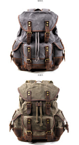Waterproof Waxed Canvas Rucksack