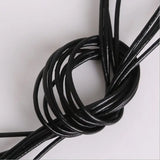 Round Single Strand Black Genuine Leather Cords 1.5mm 3mm 4mm 5mm 6mm