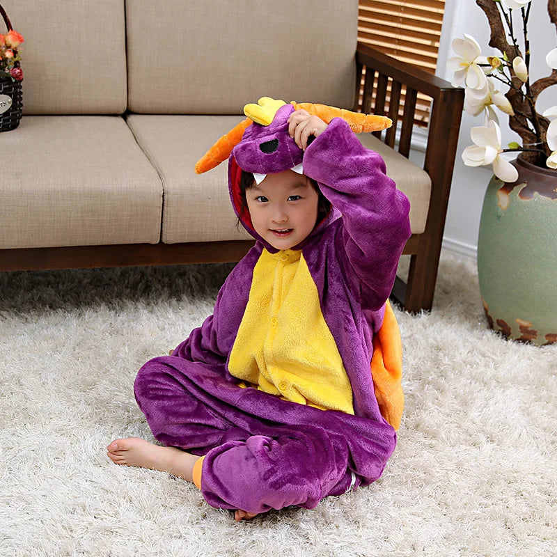 Spyro Purple Dragon Kids Cosplay Costume Onesie