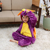 Spyro Purple Dragon Kids Cosplay Costume Onesie